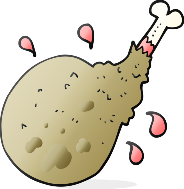 Bir insan tarafından çizilmiş karikatür eti.