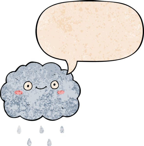 Bir insan tarafından çizilmiş geçmişe dönük konuşma baloncuklu şirin çizgi film bulutu.