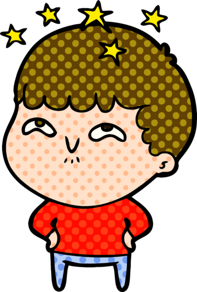 çizgi film bir insan tarafından çizilmiş hayret verici çocuk.