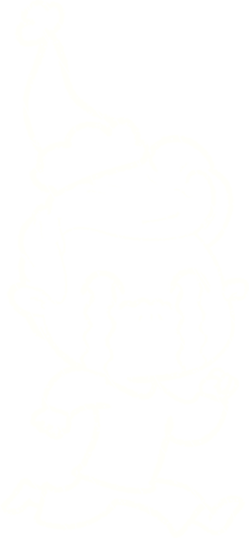 Bir insan tarafından çizilen Noel Adam Tebeşiri