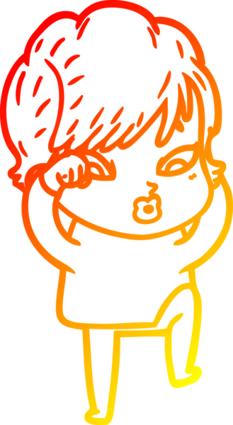 Bir insan tarafından çizilmiş bir karikatür kadın çizimi