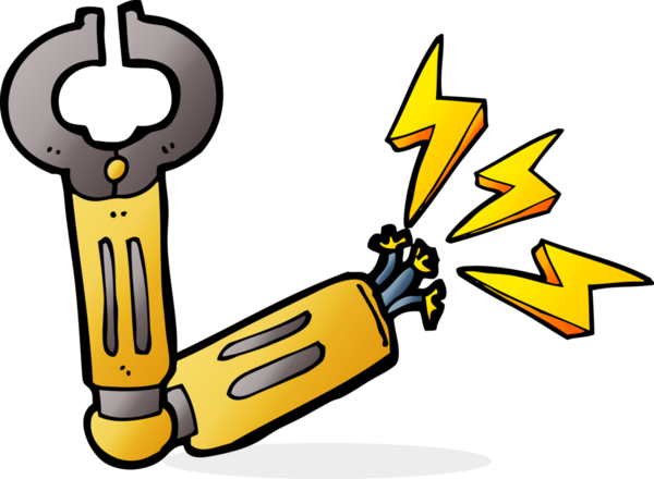 bir insan tarafından çizilmiş robot bir kol.