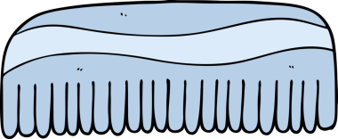 bir insan tarafından çizilmiş karikatür tarağı