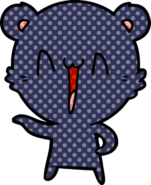 Bir insan tarafından çizilmiş bir çizgi film karakteri.