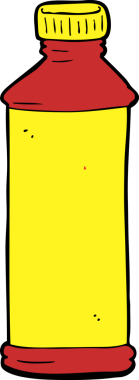 bir insan tarafından çizilmiş çizgi film temizlik ürünü