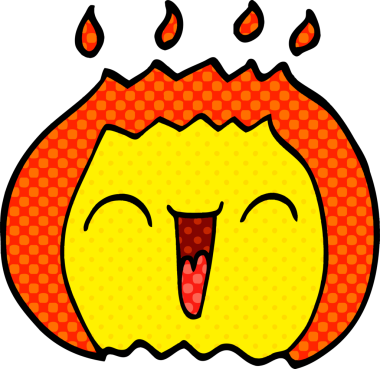 bir insan tarafından çizilmiş karalama alevi