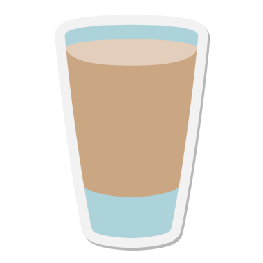 Bir insan tarafından çizilmiş kahve etiketini çıkar.