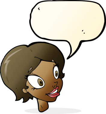 Bir insan tarafından çizilmiş güzel bir kadın yüzü.