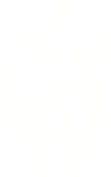 Bir insan tarafından çizilen Noel Uzaylı Tebeşiri