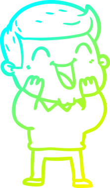 Bir insan tarafından çizilmiş bir çizgi film karakterinin soğuk çizgi çizimi.