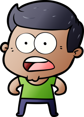 Bir insan tarafından çizilmiş bir karikatür.