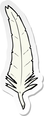 Bir insan tarafından çizilmiş bir karikatür tüyünün çıkartması.