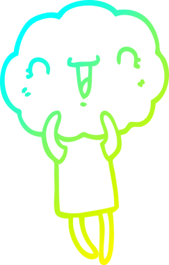 Bir insan tarafından çizilmiş, soğuk bir çizgi roman çizimi.