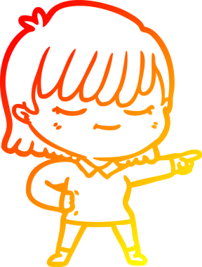 Bir insan tarafından çizilmiş bir karikatür kadın çizimi