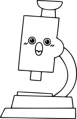 Bir insan tarafından çizilmiş bir mikroskop çizimi