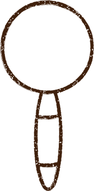 Bir insan tarafından çizilen Büyüteç Kömür Çizimi