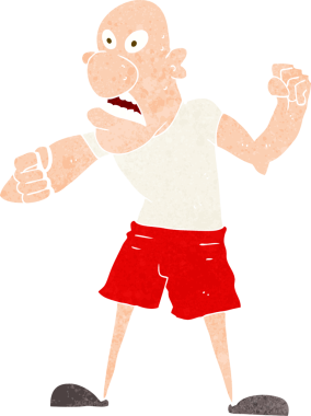 bir insan tarafından çizilmiş vahşi bir adam.