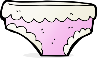 Bir insan tarafından çizilmiş iç çamaşırı.