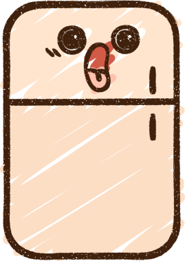 Bir insan tarafından çizilen Buzdolabı Tebeşiri