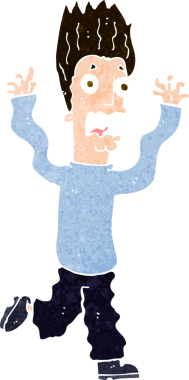 Bir insan tarafından çizilmiş karikatür.