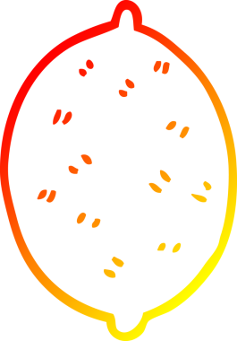 Bir insan tarafından çizilmiş limon meyvesinin sıcak çizgi çizimi