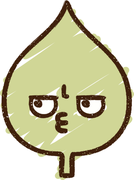 Bir insan tarafından çizilen Yaprak Tebeşiri