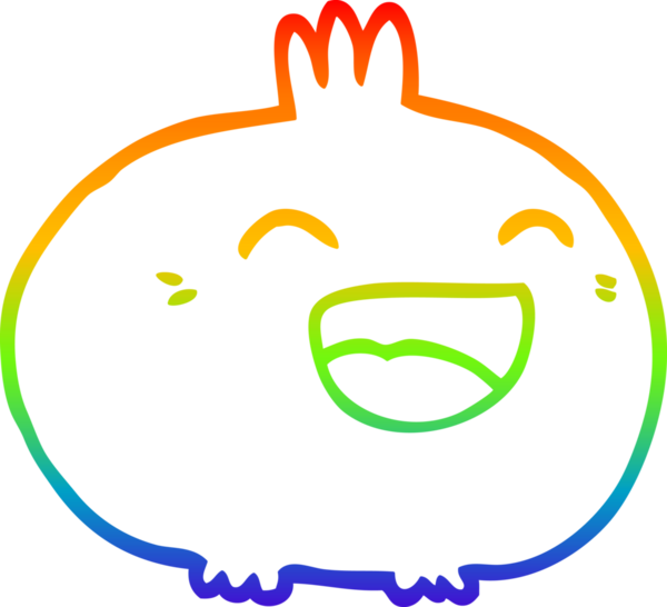 gökkuşağı gradyan çizgi çizimi bir insan tarafından çizilmiş mutlu kök sebze