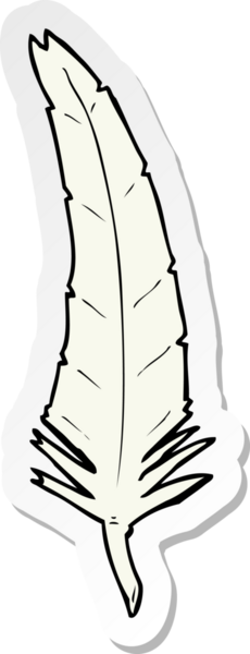 Bir insan tarafından çizilmiş bir karikatür tüyünün çıkartması.