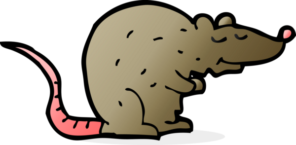 Bir insan tarafından çizilmiş çizgi film faresi.