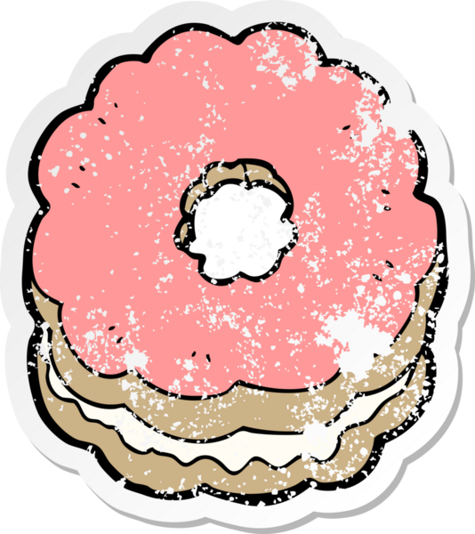 Bir insan tarafından çizilmiş karikatür bisküvisi.