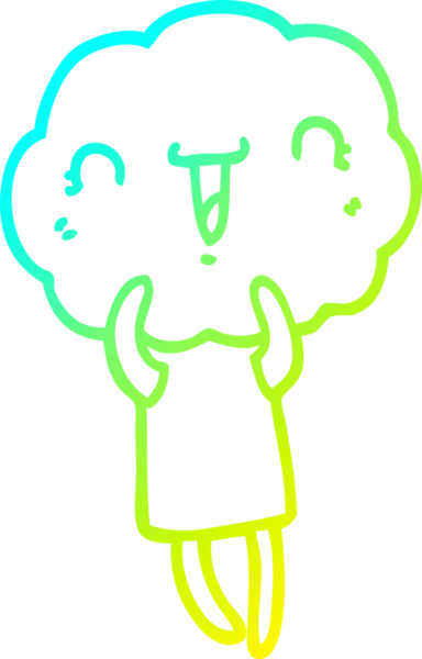 Bir insan tarafından çizilmiş, soğuk bir çizgi roman çizimi.