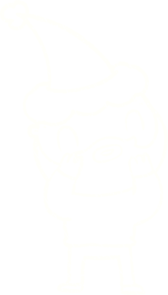 Bir insan tarafından çizilen Noel Adam Tebeşiri