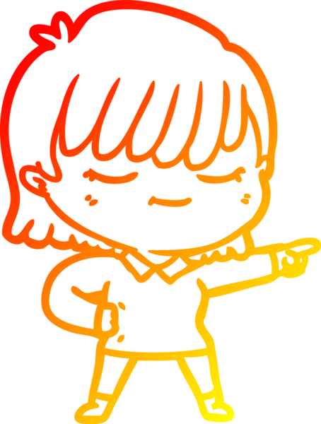 Bir insan tarafından çizilmiş bir karikatür kadın çizimi