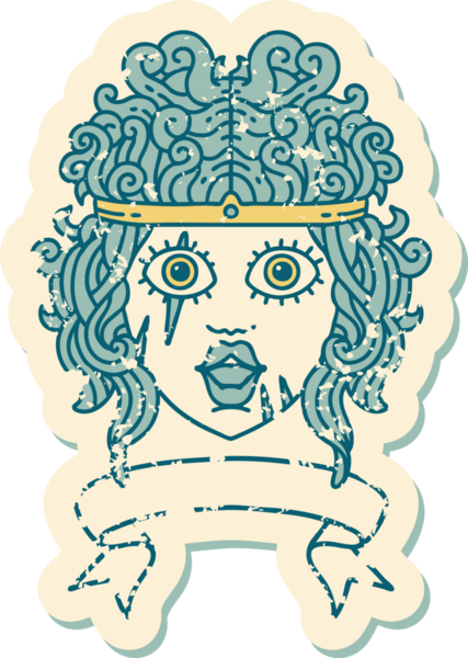 Retro Dövme Tarzı İnsan Barbar Karakteri