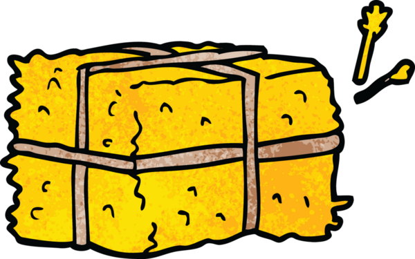 Bir insan tarafından çizilmiş saman karalaması.