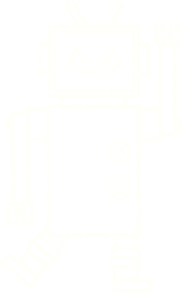 Bir insan tarafından çizilen robot tebeşiri.