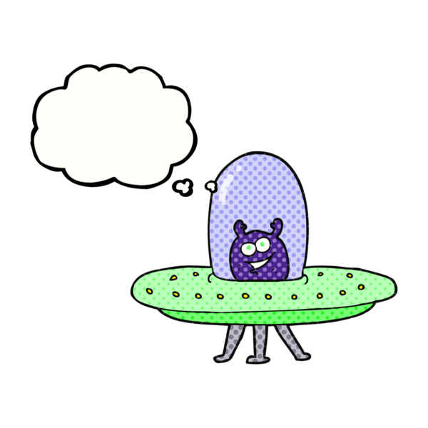 Bir insan tarafından çizilmiş serbest çizim düşünce kabarcığı uzay uzaylısıName