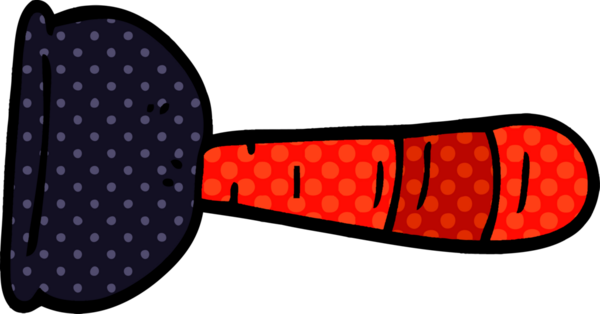 Bir insan tarafından çizilmiş karalama tuvalet pompası.