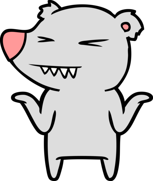 Bir insan tarafından çizilmiş bir çizgi film karakteri.