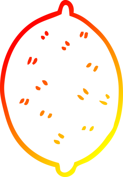 Bir insan tarafından çizilmiş limon meyvesinin sıcak çizgi çizimi
