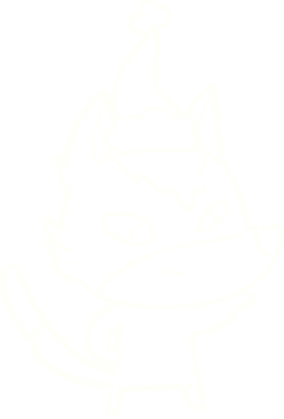 Bir insan tarafından çizilen Noel Köpeği Tebeşiri