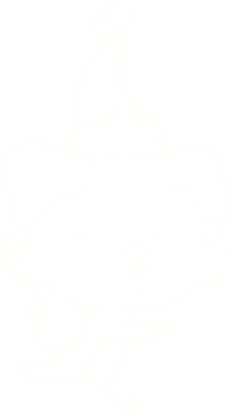 Bir insan tarafından çizilen Noel Köpeği Tebeşiri