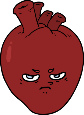 Karikatür bir insan tarafından çizilmiş.