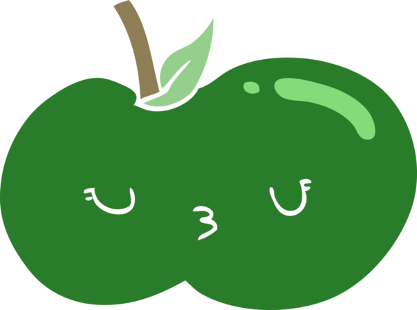 Bir insan tarafından çizilmiş düz renk çizgi film.