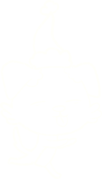 Bir insan tarafından çizilen Noel Köpeği Tebeşiri