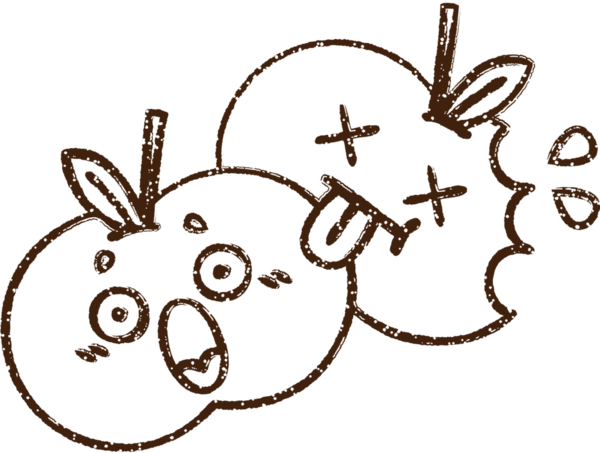 Elma Kömürü Bir insan tarafından çizilmiş