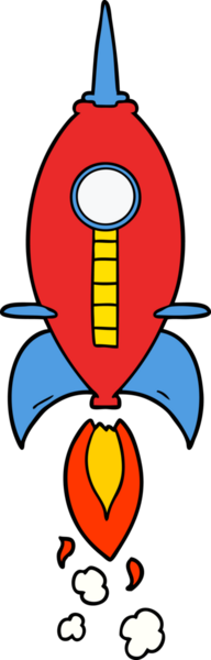 bir insan tarafından çizilmiş uzay roketi