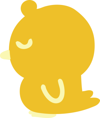 Bir insan tarafından çizilmiş şirin küçük kuş.