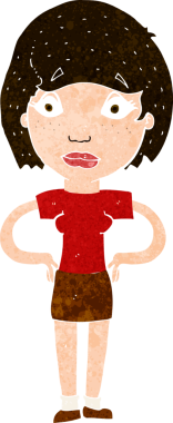 Bir insan tarafından çizilmiş endişeli bir karikatür.