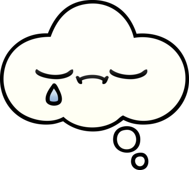 Bir insan tarafından çizilen düşünce baloncuğunun gölgeli çizimi